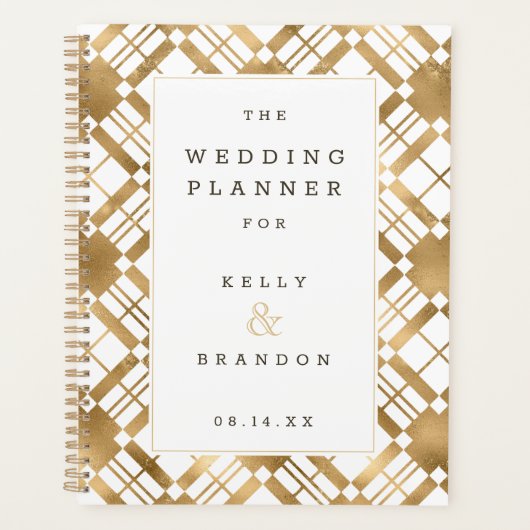 Geel Goud & Elke Kleur Boerderij Rustieke Bruiloft Planner (Voorkant)
