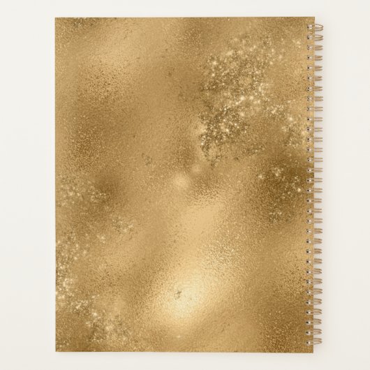 Geel Goud & Elke Kleur Boerderij Rustieke Bruiloft Planner (Achterkant)