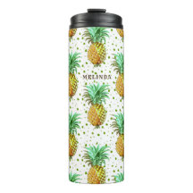 Geel goud en groen anananaspatroon.