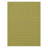 Geel goud en groene streep tafelkleed (Voorkant)