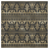 Geel goud en zwart art Deco Stof (Swatch)