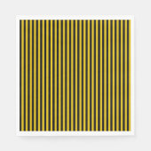 Geel goud en zwart gestreept servetten (Voorkant)