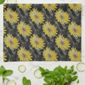 Geel, goud en zwart, keukenhanddoek van Gerber Dai (Gevouwen)