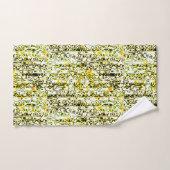 Geel goud- en zwarte Cheetah-handdoekset Bad Handdoek (Handdoek)