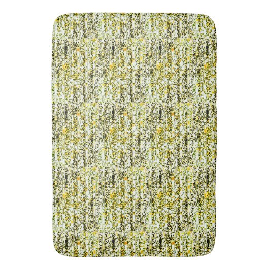 Geel goud en zwarte Cheetah printplaat Badmat (Voorkant Verticaal)