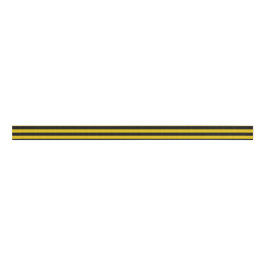 Geel goud en zwarte strips grosgrain lint