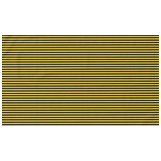 Geel goud en zwarte strips tafelkleed (Voorkant (Horizontaal))