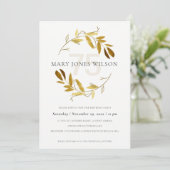 GEEL GOUD FAUNA WREATH ELKE 75 MILJOEN JAAR KAART (Staand voorkant)