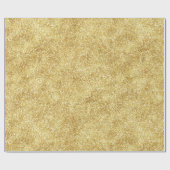 Geel Goud Glitter Glitz Eenhoorn Sparkle Cadeaupapier (Vlak)