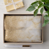 Geel Goud Glitter look Fading ombre Marmer Tissuepapier (Geschenk)