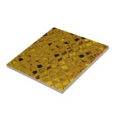 Geel goud gouden gouden gouden diamant met klein m tegeltje (Zijkant)