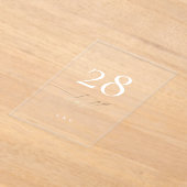 Geel Goud Kalligrafie Acryl Boog Tafelnummers (Laagn)