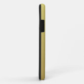 Geel Goud Metallic Design & Zwart  Kant Case-Mate iPhone Case (Achterkant/rechts)
