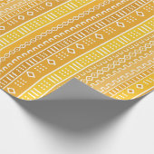 Geel Goud Moderne Modderdoek Verpakkingspapier Cadeaupapier (Hoek)