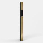 Geel goud Roestvrij staal Metaal Kijk Case-Mate iPhone Case (Achterkant/rechts)
