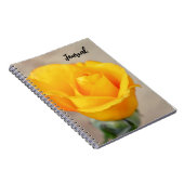 Geel Goud Roos Bloem Art Journal Notitieboek (Rechterzijde)