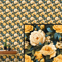 Geel Goud  Roos Bloemen Shabby Chic