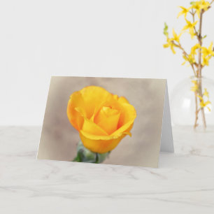  Geel Goud Roos Bloom Art Note Kaart