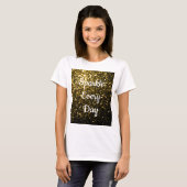 Geel Goud schittert elke dag T-shirt (Voorkant volledig)