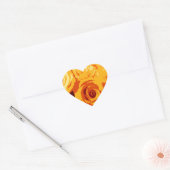Geel Goud Sinaasappel Rozen Stickers (Envelop)