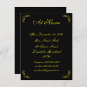 Geel Goud Sprookje Thuis Kaart (Voorkant / Achterkant)