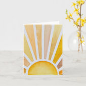 Geel Goud sunburst - gevouwen blanco - Alle gelege Kaart (Gele Bloem)