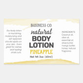 Geel Goud Watercolor Wraparound Product Label (Voorkant)