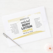 Geel Goud Watercolor Wraparound Product Label (Envelop)
