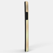 Geel Goud, Zwarte Streep, DIY Naam, Witte Script C Case-Mate iPhone Case (Achterkant/rechts)