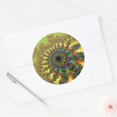Geel goudblaasje Grote Stickers (Envelop)
