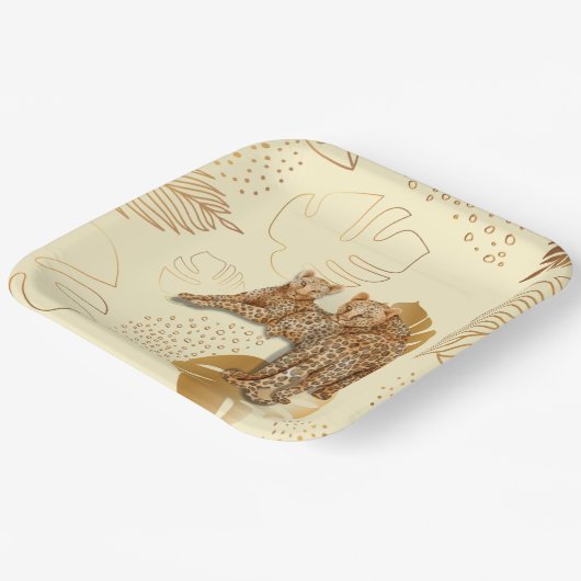 Geel goudblad bord (Gebogen)