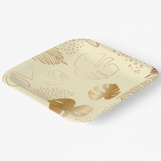 Geel goudblad, bord (Gebogen)