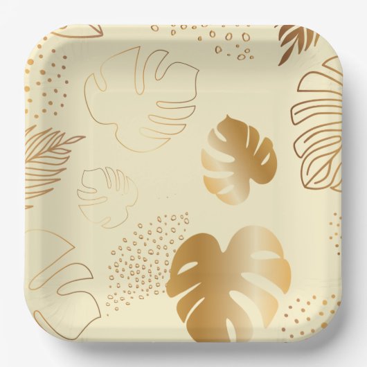 Geel goudblad, bord (Voorkant)