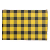 Geel/goudbuffelblok Kussensloop (Achterkant)