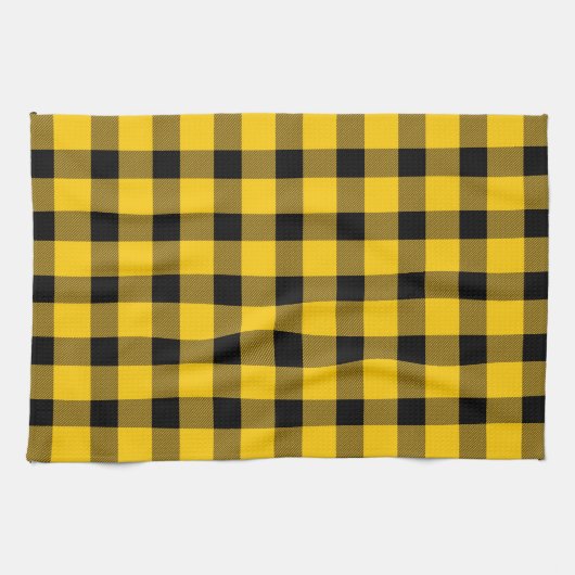 Geel/goudbuffelblok Theedoek (Horizontaal)
