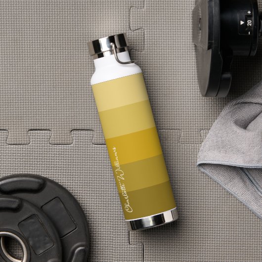 GEEL GOUDE KLEUR STRIPE LIJN PATRONAAM WATERFLES (Gym)