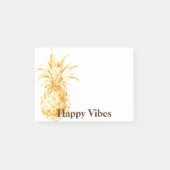 Geel Gouden Ananas Confetti Post-it® Notes (Voorkant)