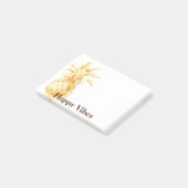 Geel Gouden Ananas Confetti Post-it® Notes (Schuin)