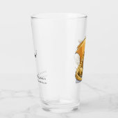 Geel Gouden Draak: November's Geboortesteen Topaas Glas (Rechts)
