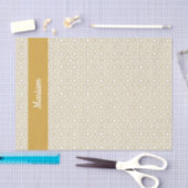 Geel Gouden Geometrisch Wit Tissuepapier (Craft)
