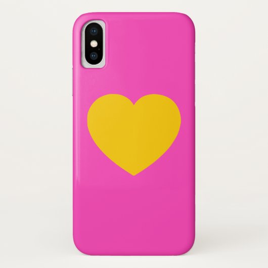 Geel gouden hart Case-Mate iPhone case (Achterkant)