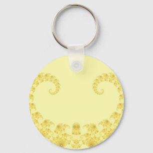 Geel Gouden Hart Sleutelhanger