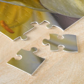 Geel Gouden Lelie Bloemen Bloementuin Puzzel (Zijkant)