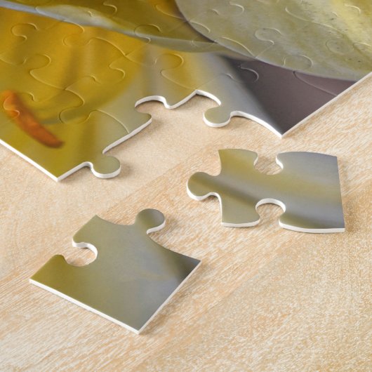 Geel Gouden Lelie Bloemen Bloementuin Puzzel Legpuzzel (Zijkant)