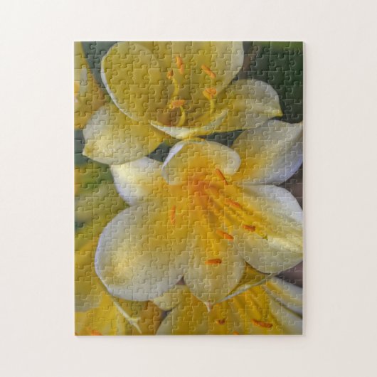 Geel Gouden Lelie Bloemen Bloementuin Puzzel Legpuzzel (Verticaal)