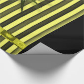 geel gouden ster met naakte omhulling papier (Hoek)