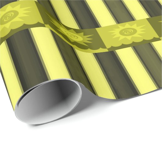 geel gouden ster met naakte omhulling papier (Rol Hoek)