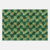 Geel gouden tijger print inpakpapier vel (Voorkant 3)