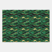 Geel gouden tijger print inpakpapier vel (Voorkant 2)