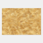 Geel gouden tijger print inpakpapier vel (Voorkant)